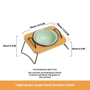 Elevate Your Pet's Dining Experience with Our Multi-Functional Wooden Feeding Rack