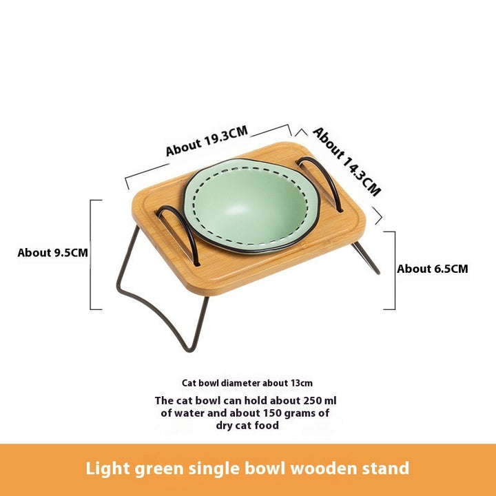 Elevate Your Pet's Dining Experience with Our Multi-Functional Wooden Feeding Rack