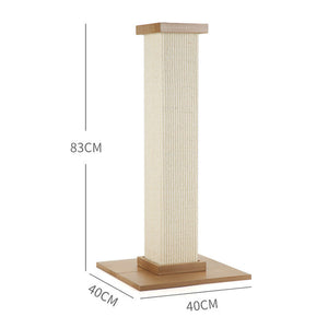 Sisal Roman Column Shape Pet Scratching Toy Board