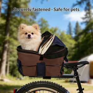 The Ultimate Foldable Canvas Pet Rear Seat Car Carrier Bag