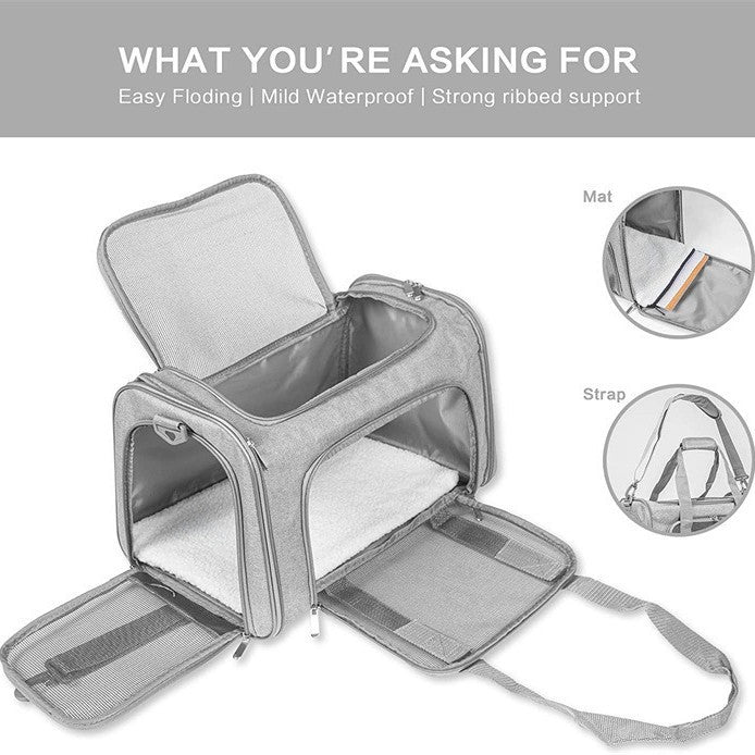 The Ultimate Portable Foldable Pet Carrier: Convenience Meets Comfort
