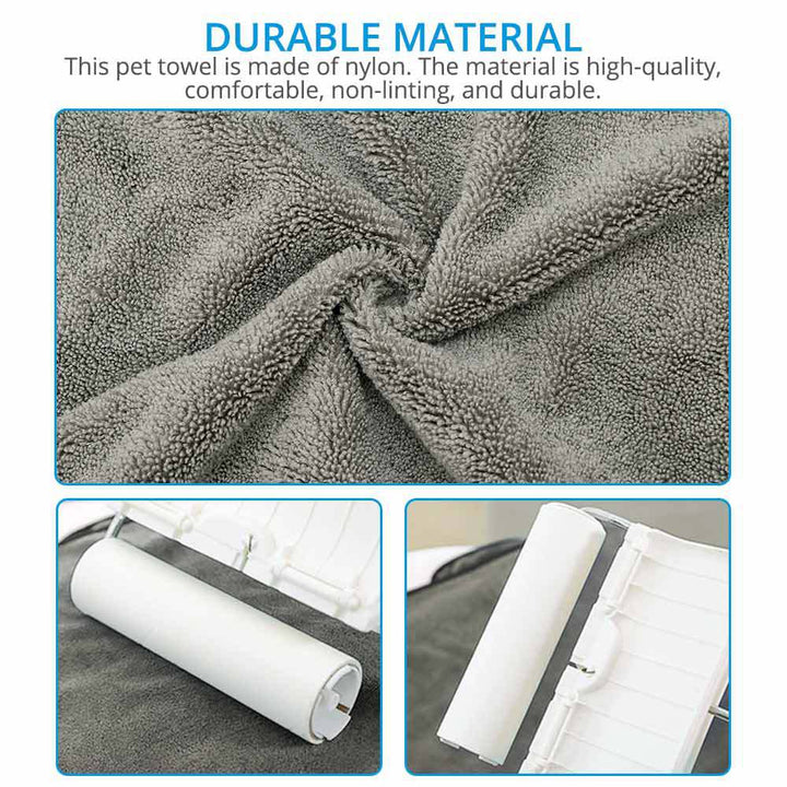 Transform Bath Time with the Super Absorbent Large Pet Bathrobe Towel