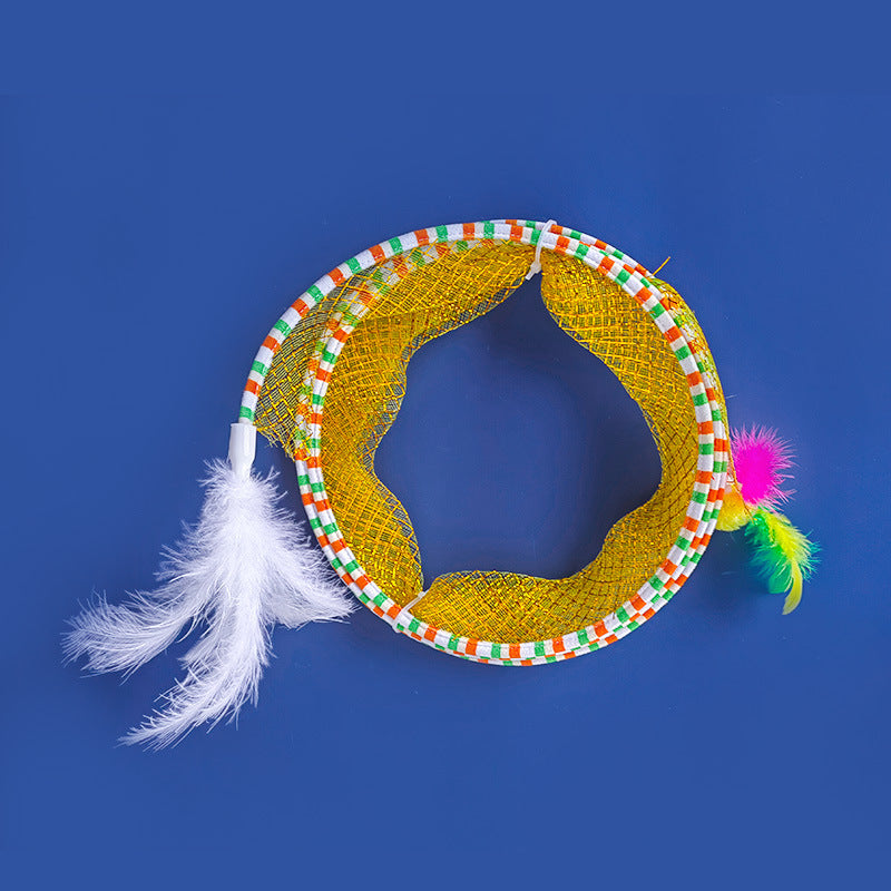 Unleash the Fun with Our Foldable Pet Tunnel Toy!