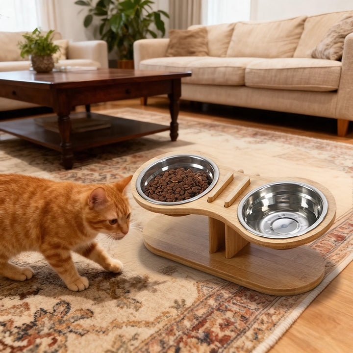 The Ultimate Adjustable Tilted Pet Feeding Bowl Stand